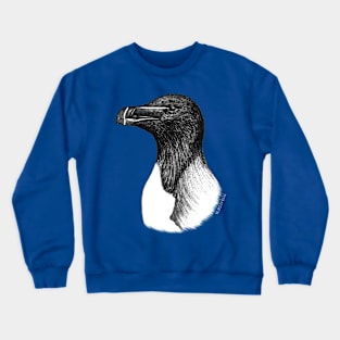 Razorbill (Alca torda) - blue Crewneck Sweatshirt